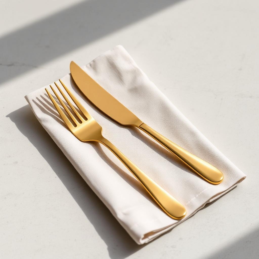 Brass Flatware Set