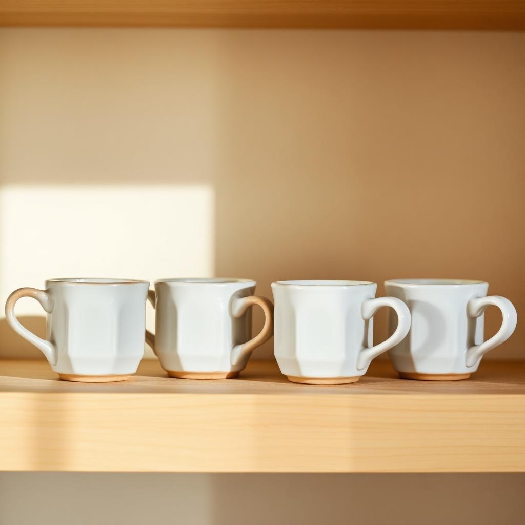 Stoneware Mug Set of 4