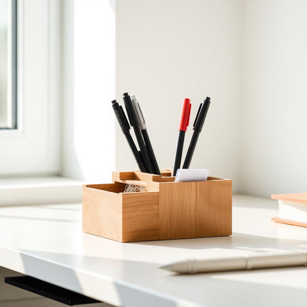 Wood Desk Organizer