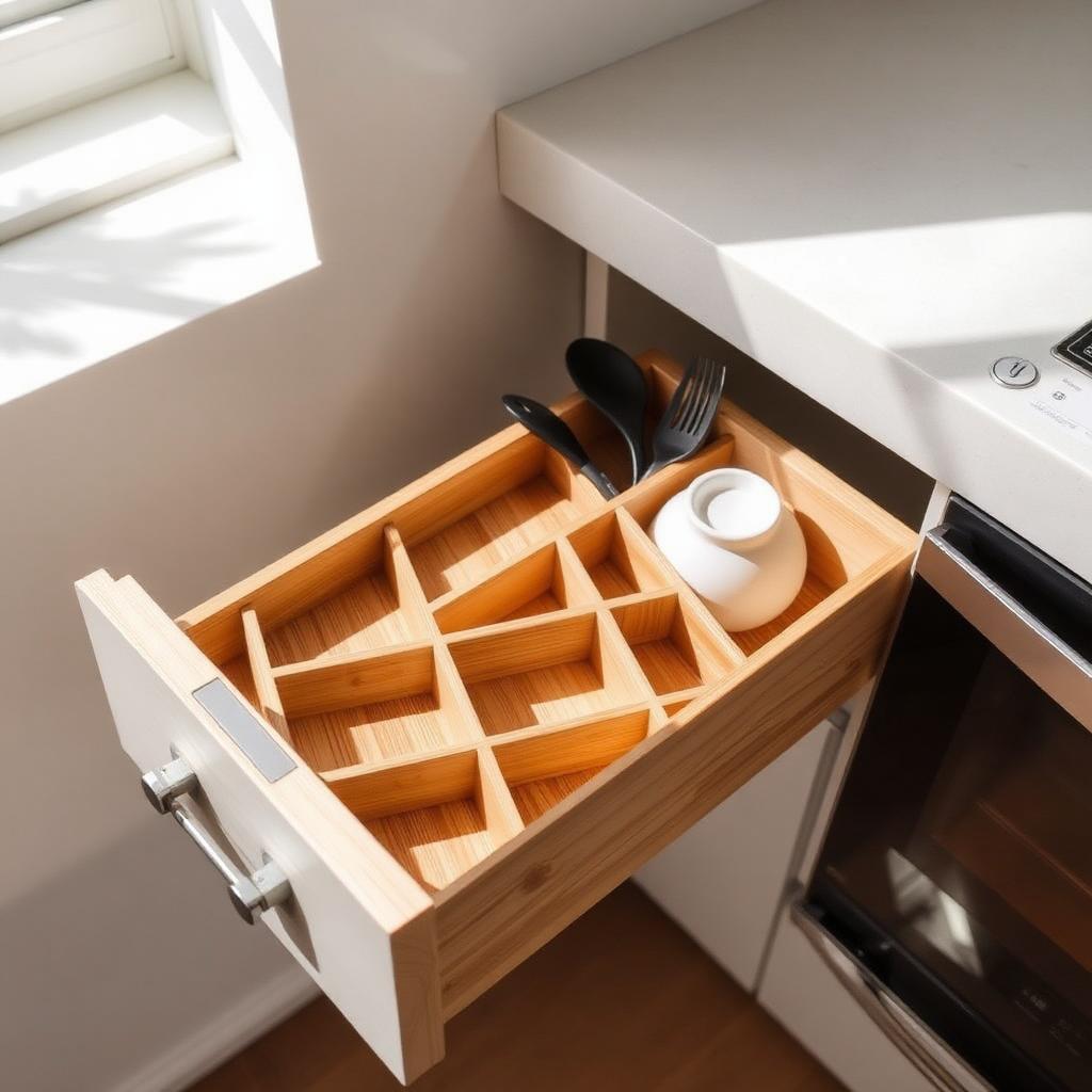 Bamboo Drawer Organizer