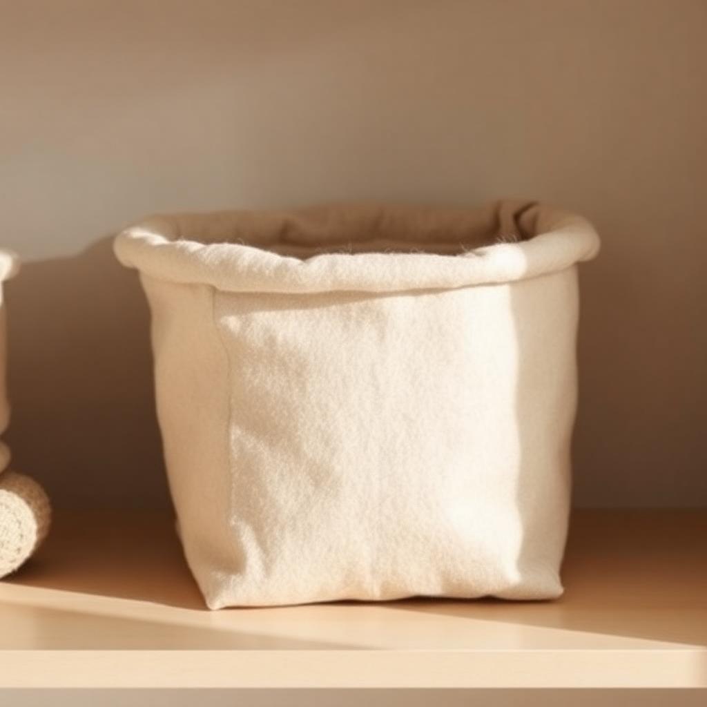 Wool Felt Storage Bin