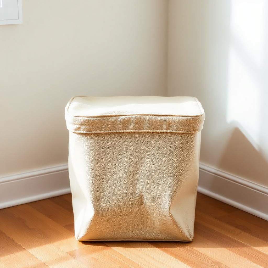 Lidded Canvas Bin