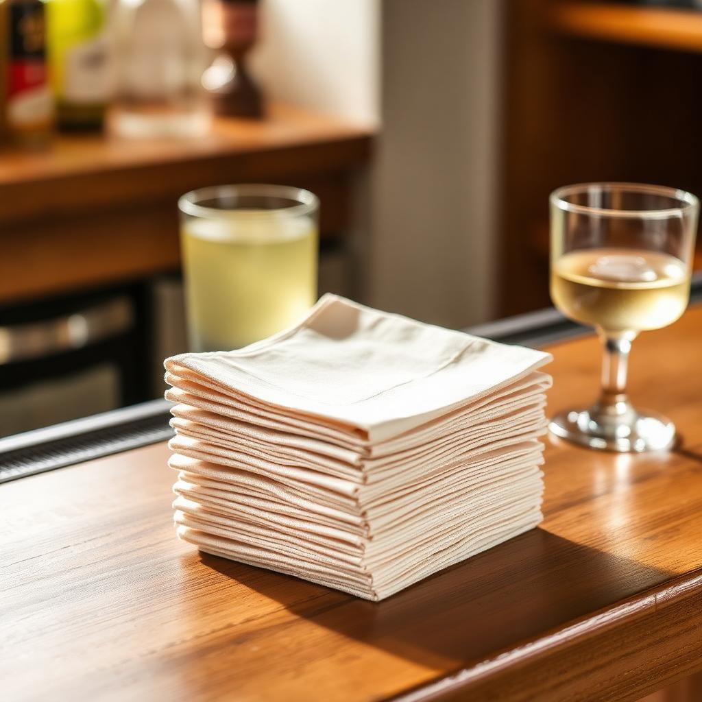 Linen Cocktail Napkin Set of 6