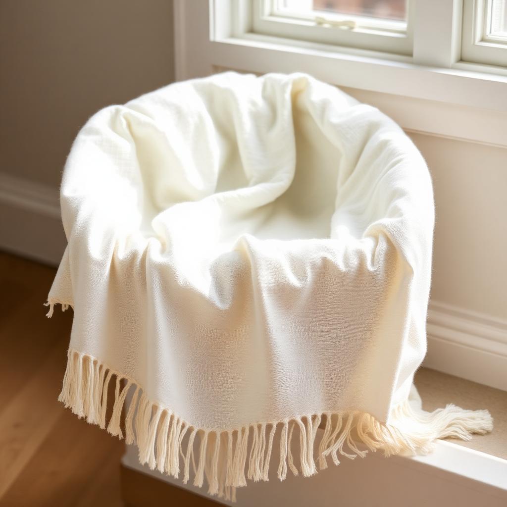 Fringed Linen Throw