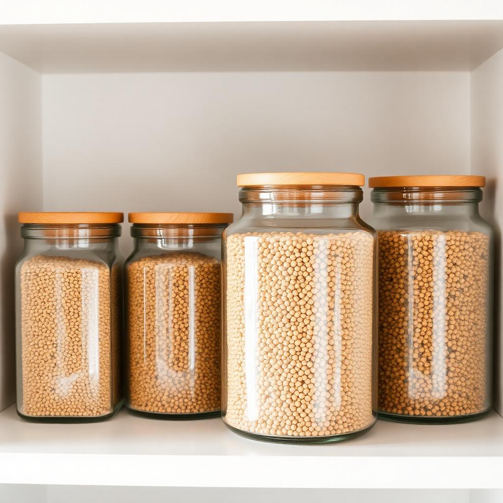 Glass Pantry Canister Set of 4