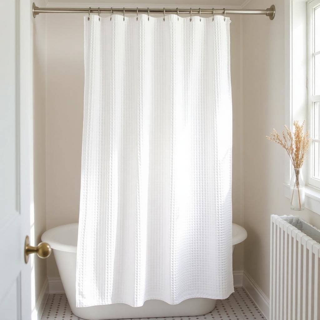 Waffle Shower Curtain