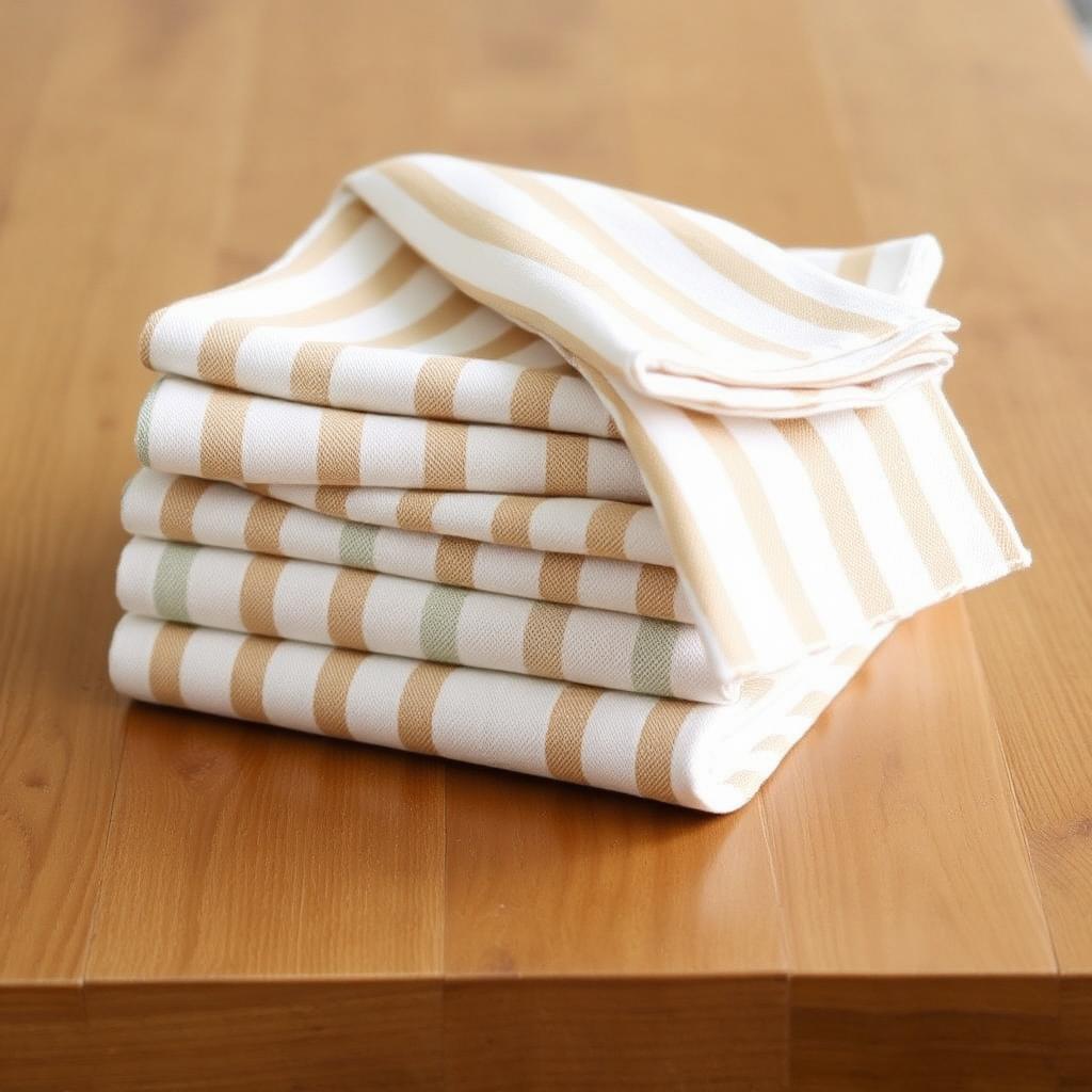 Striped Linen Napkin Set of 6