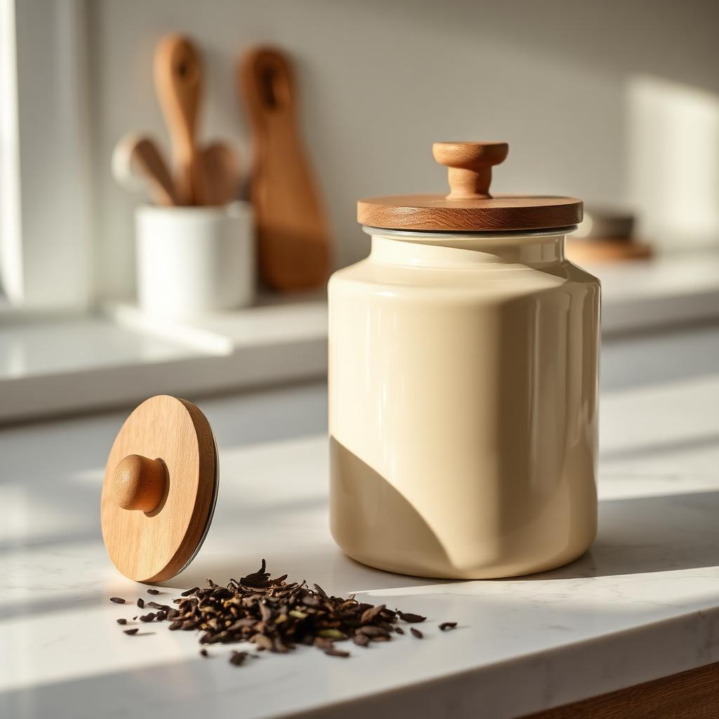 Enamel Tea Canister