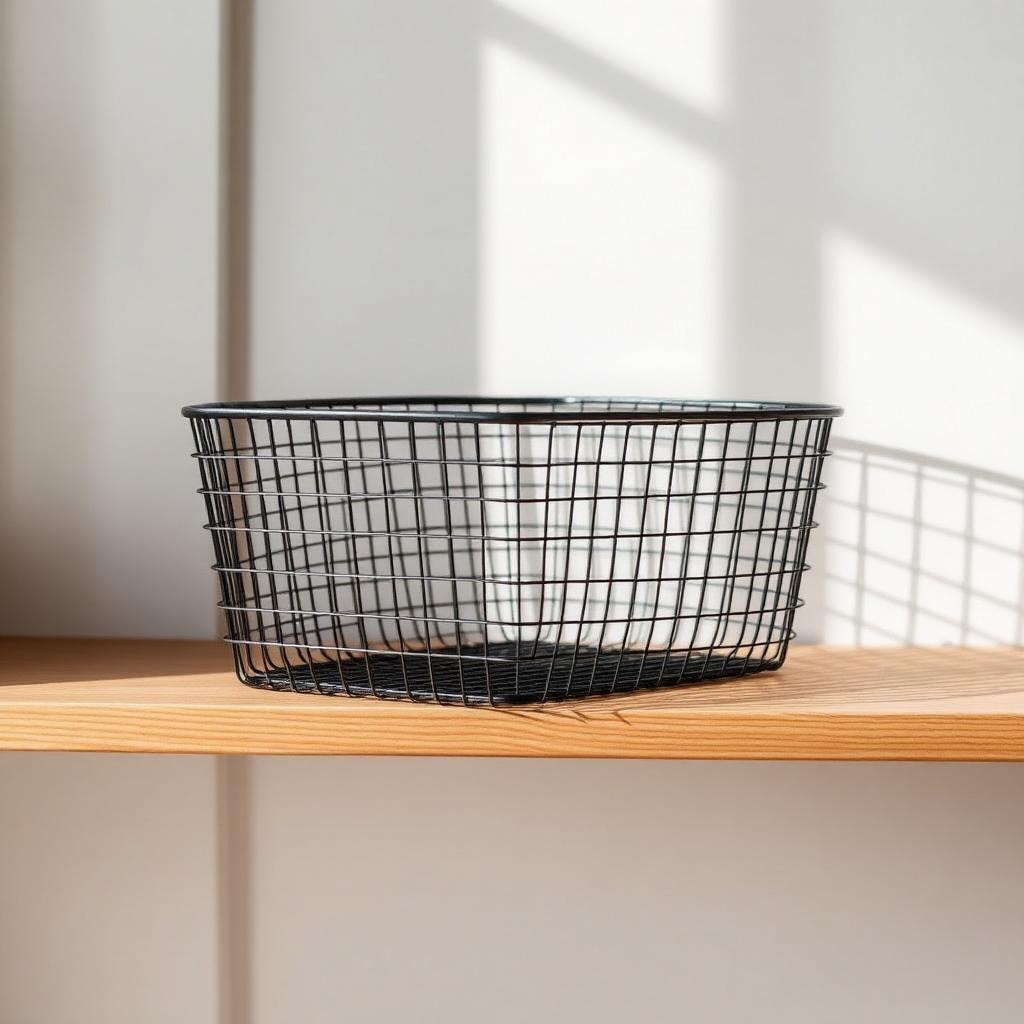 Blackened Wire Basket