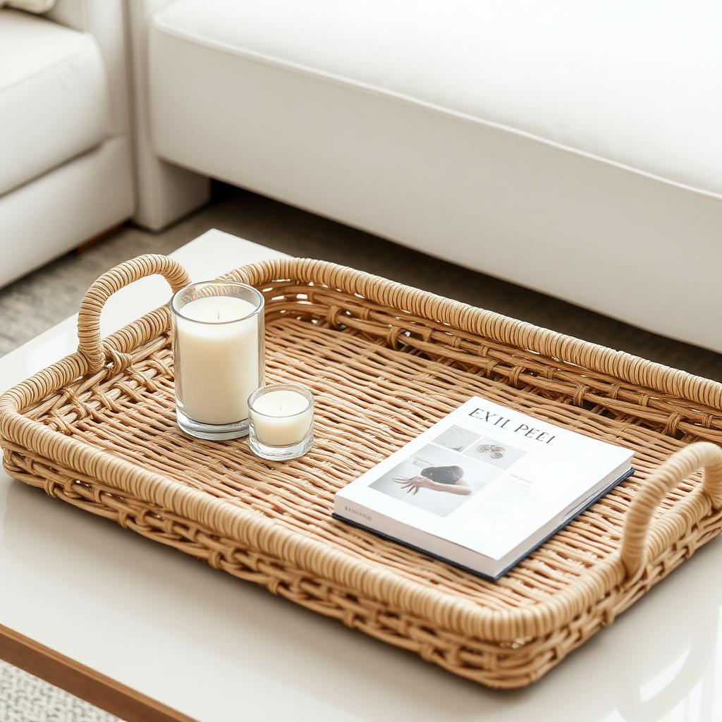 Woven Rattan Tray